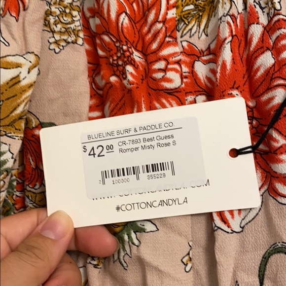 Cotton Candy LA Best Guess Romper NWT - Picture 4 of 4